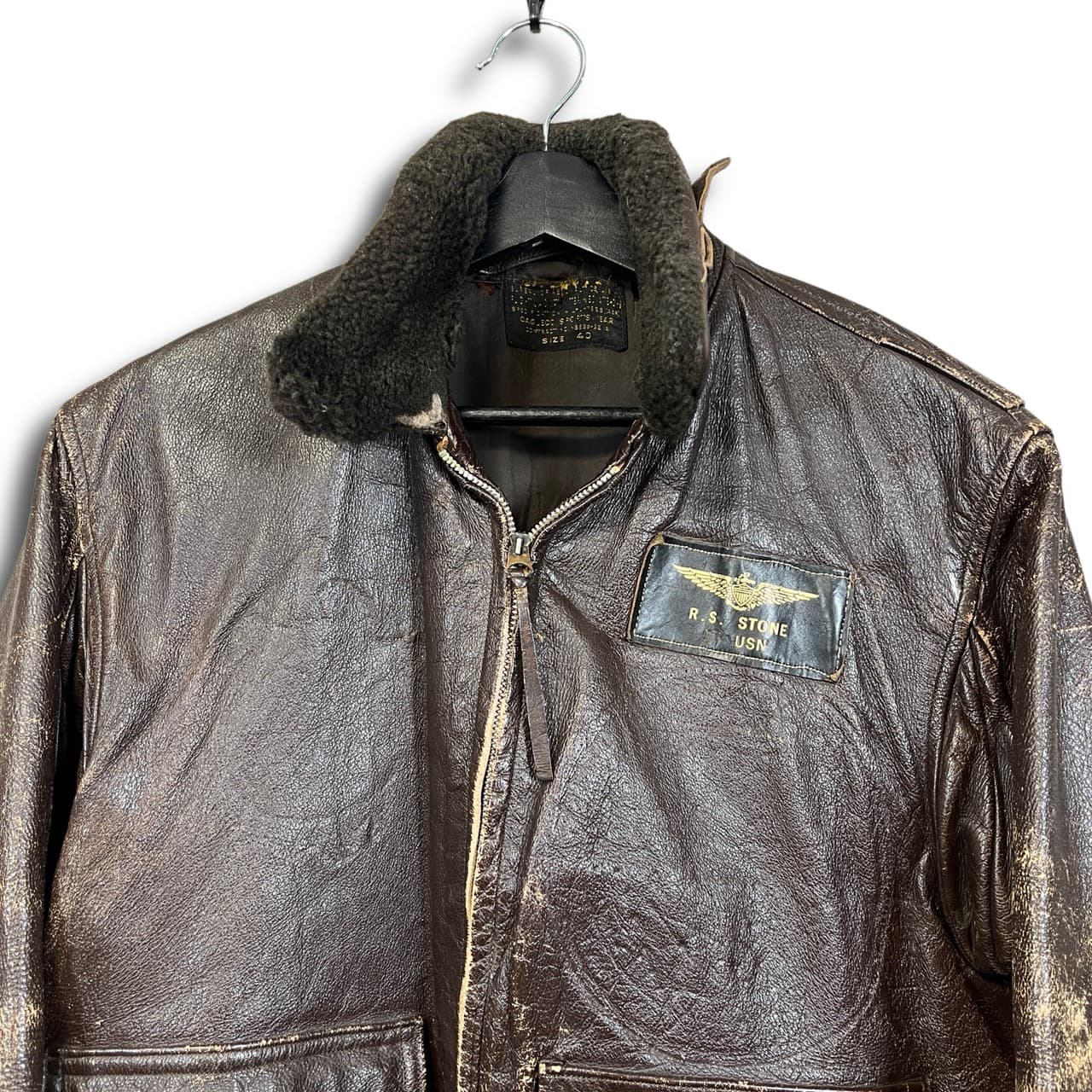 50s US NAVY G-1 Flight Jacket 3