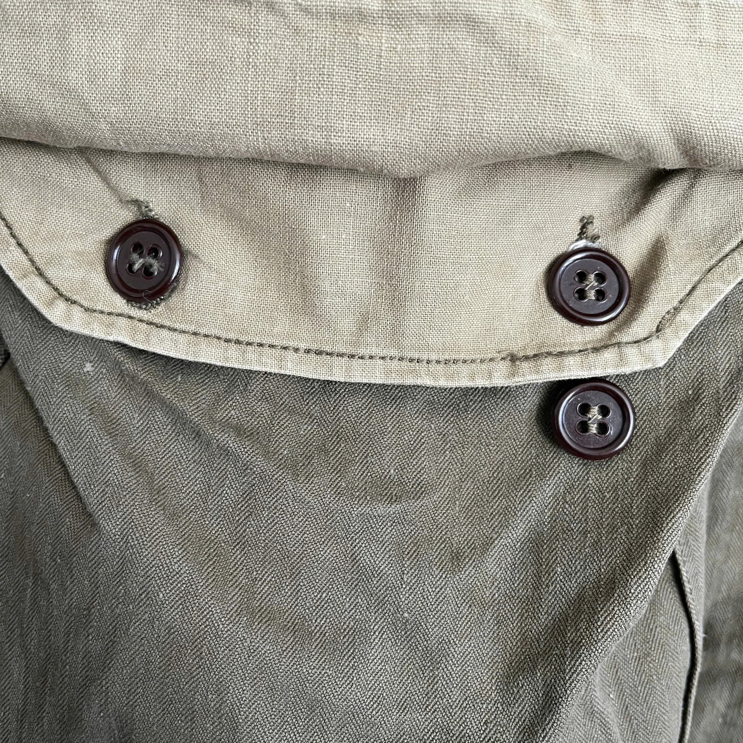 50s France Army M-47 HBT Cargo Pants 27