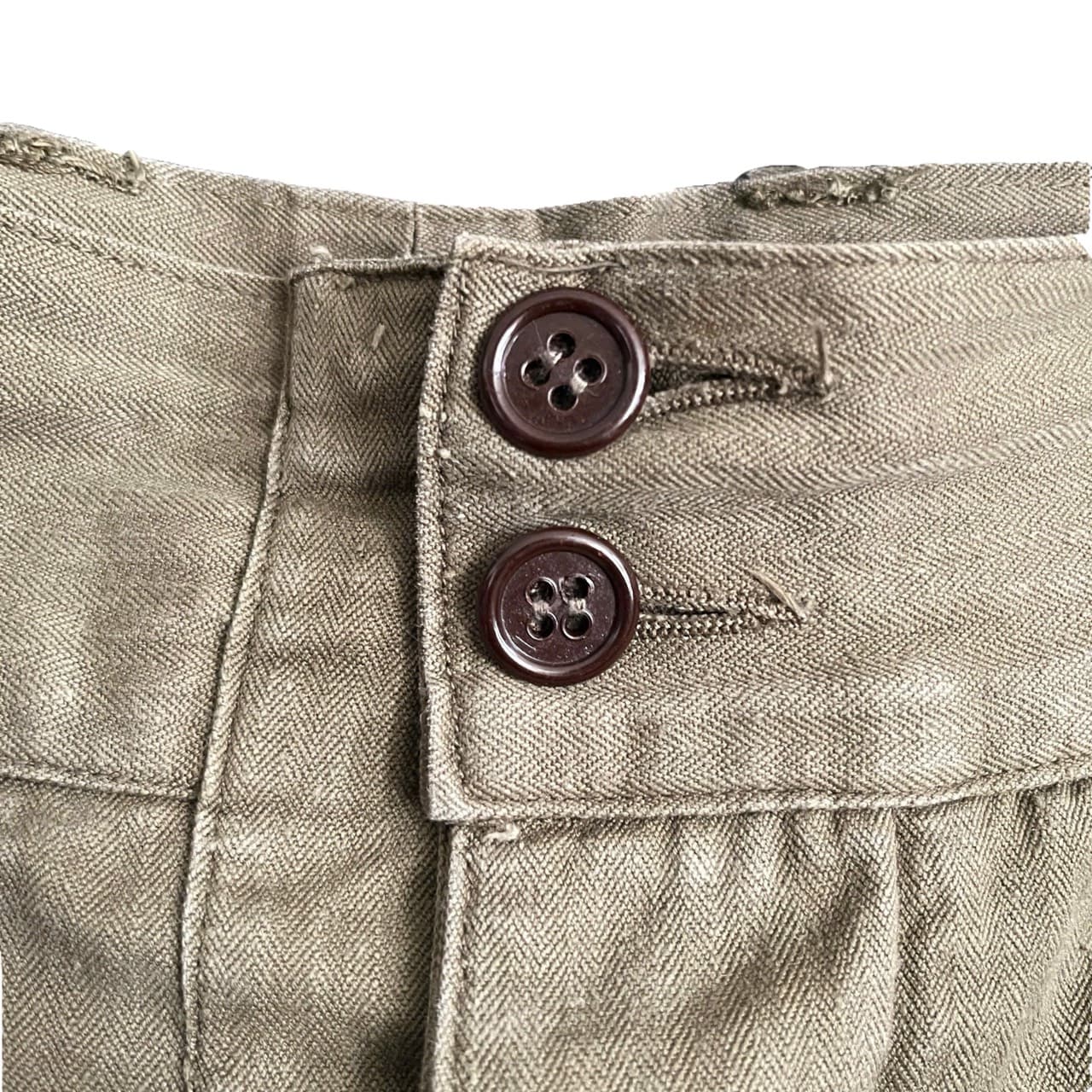 50s France Army M-47 HBT Cargo Pants 4