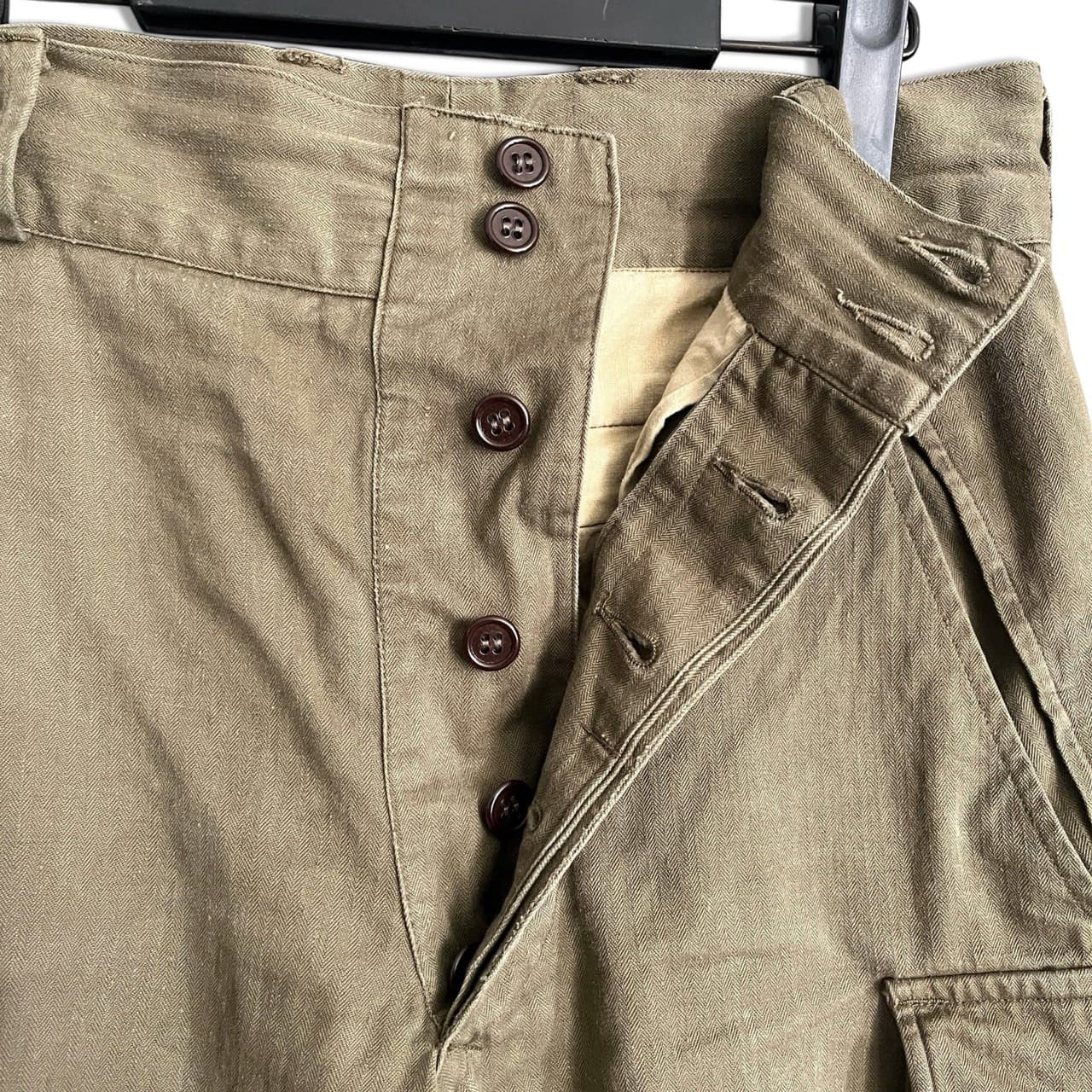 50s France Army M-47 HBT Cargo Pants 5