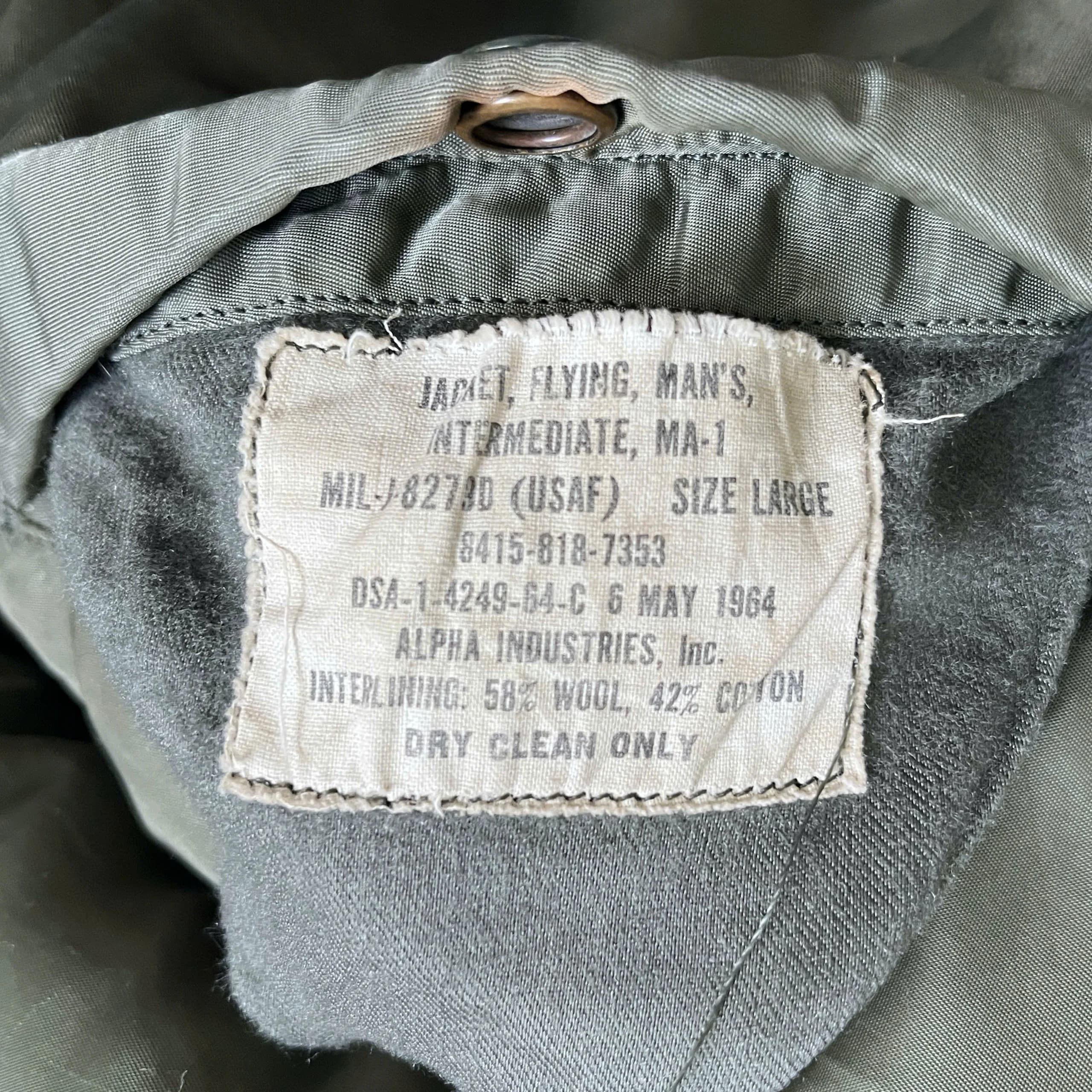 60s USAF MA-1 Flight Jacket 6