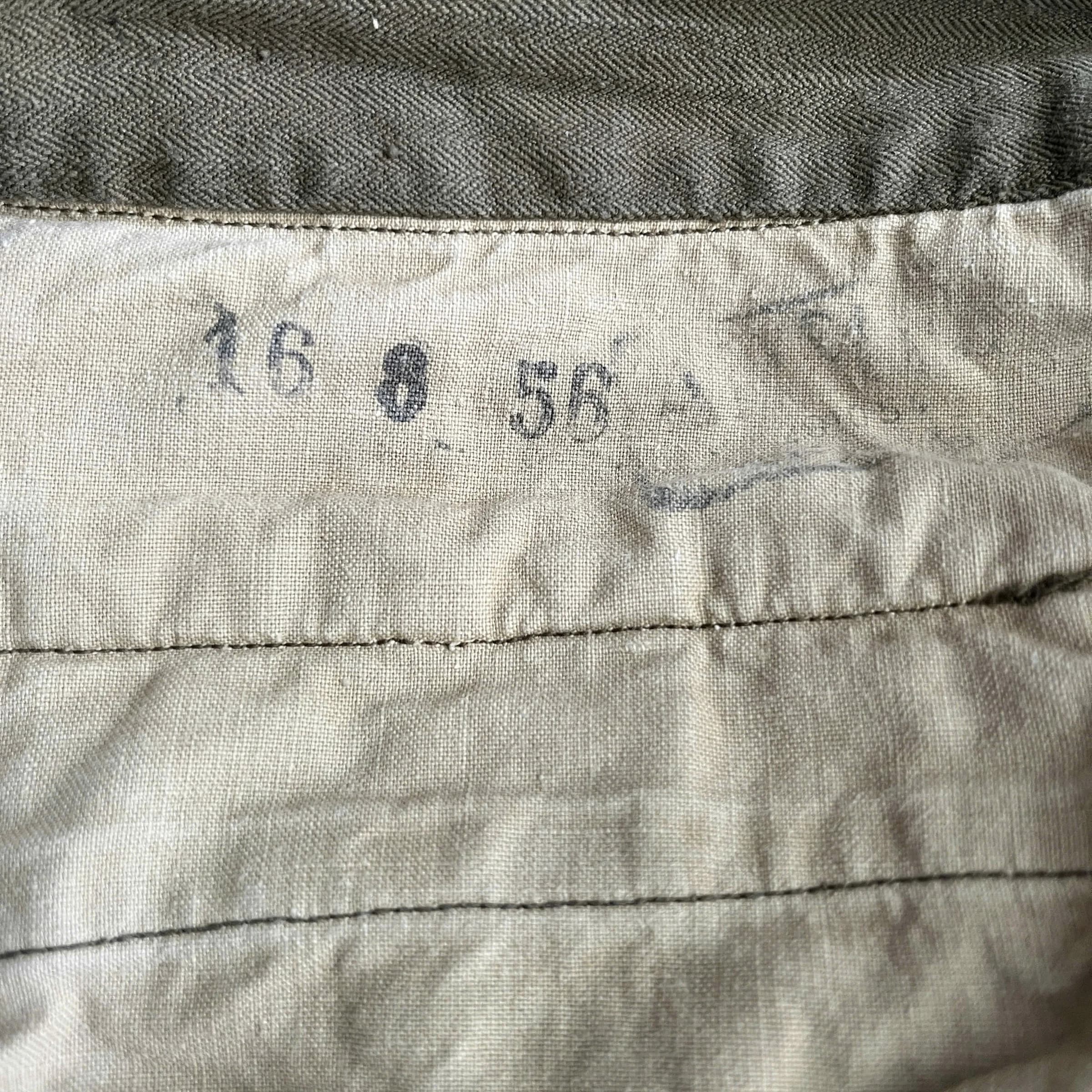 50s France Army M-47 HBT Cargo Pants 31