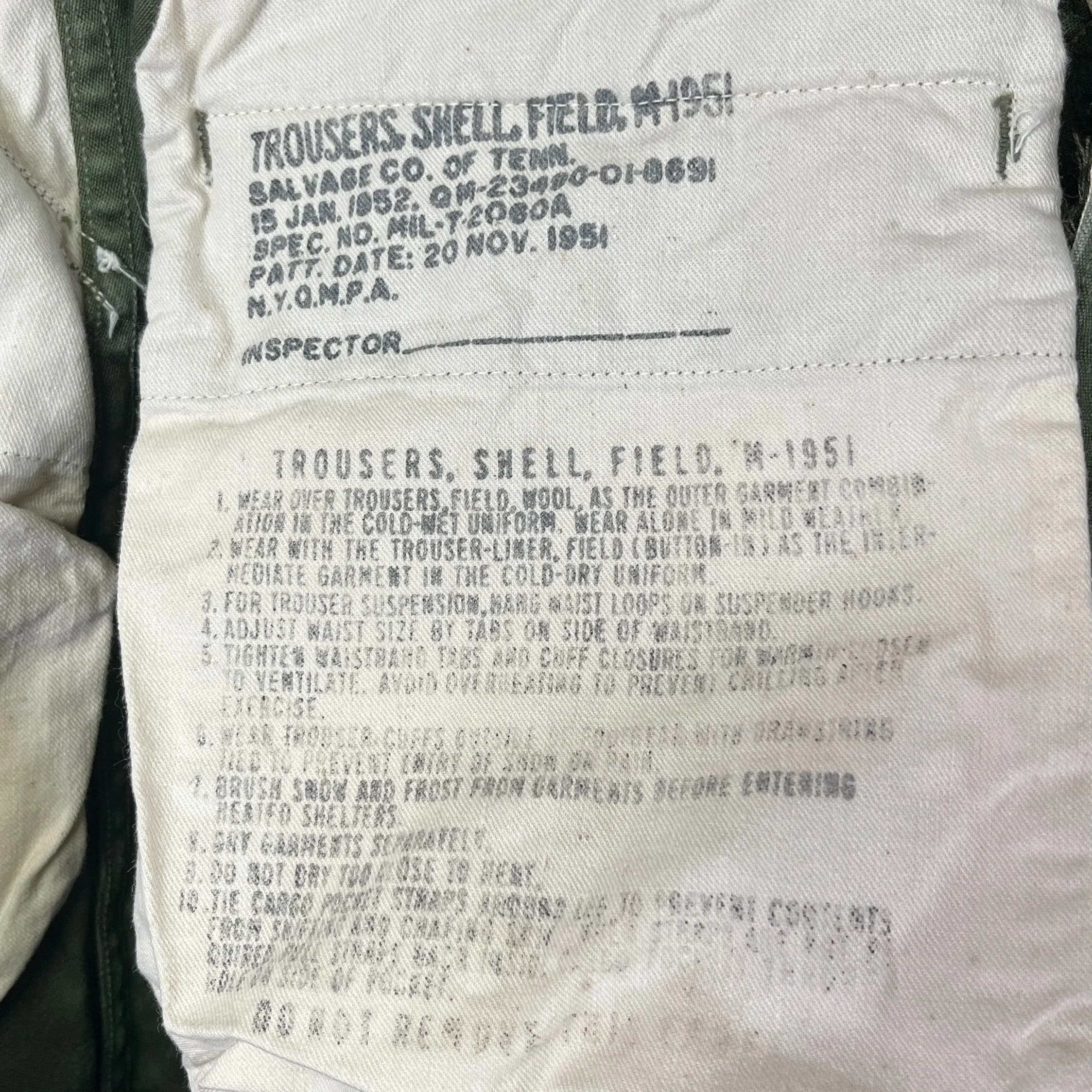 50s US ARMY M-51 Cargo Pants 9