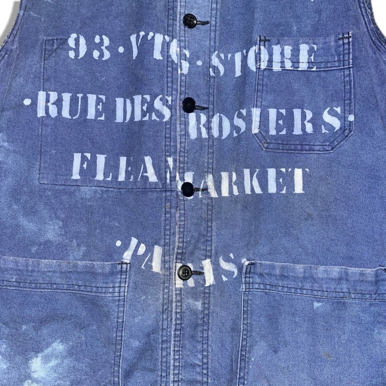 60s French Cotton Twill Work Jacket 11