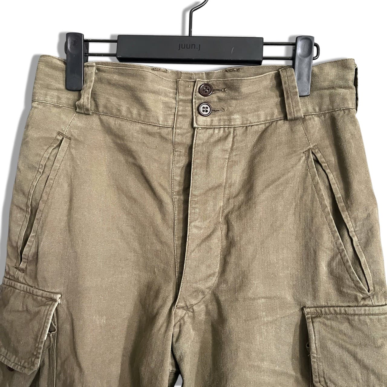 50s France Army M-47 HBT Cargo Pants 3