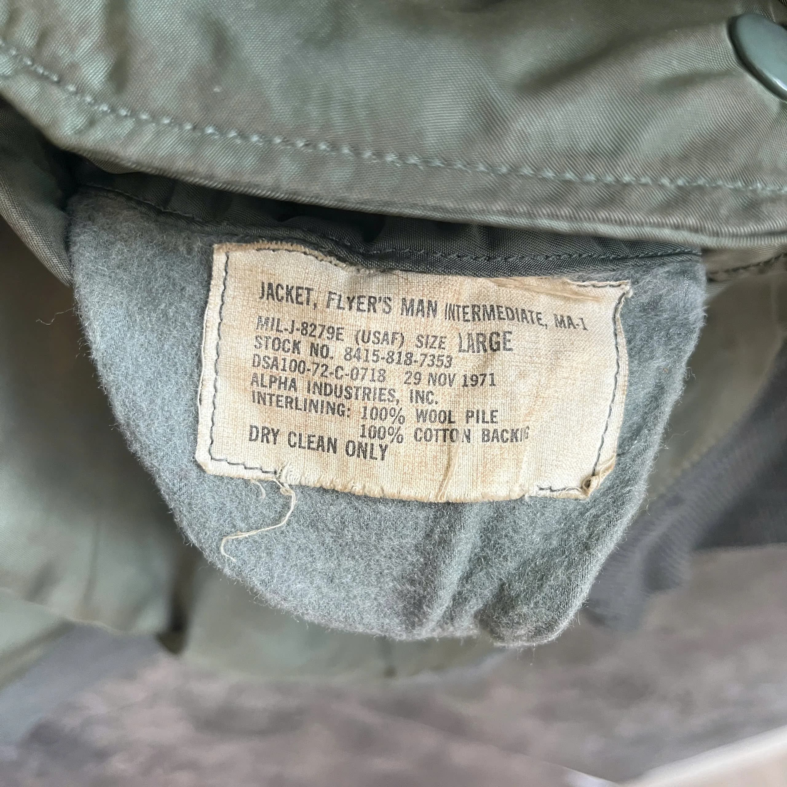 70s USAF MA-1 Flight Jacket 3