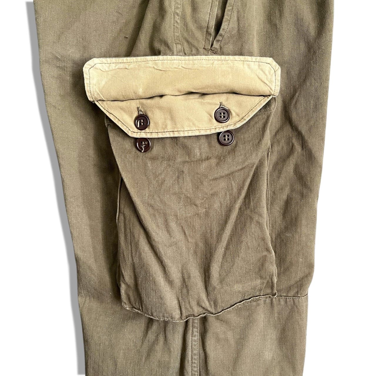 50s France Army M-47 HBT Cargo Pants 19