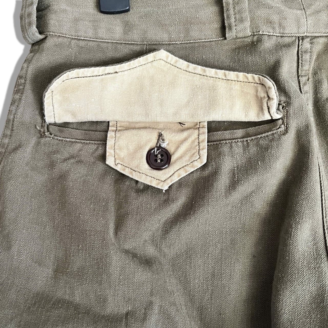50s France Army M-47 HBT Cargo Pants 32