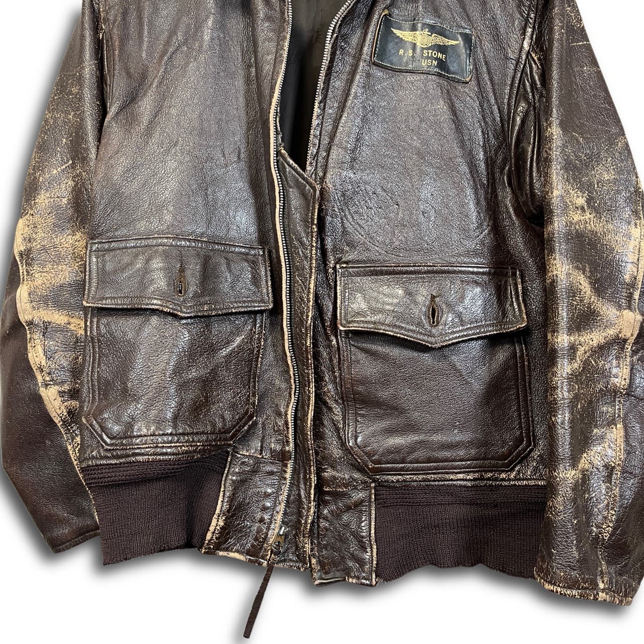 50s US NAVY G-1 Flight Jacket 10